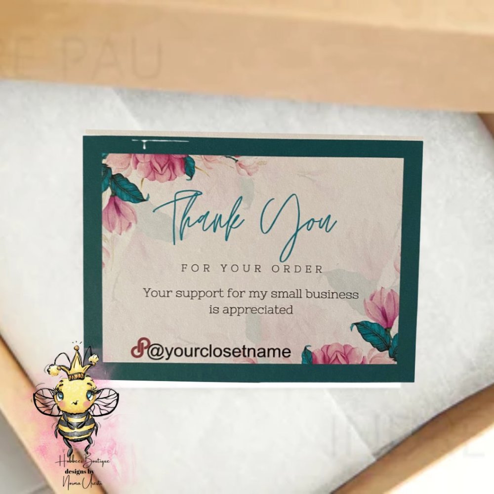 Thank You Cards, Floral Custom Thank You Cards - Picture 2 of 8